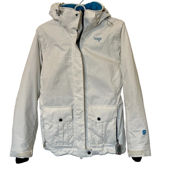 Orage white ski/snowboarding hooded jacket size XS. - Picture 2 of 11